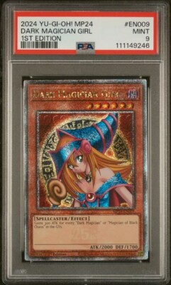2024 Yu-Gi-Oh! Dark Magician Girl MP24-EN009 Quarter Century Rare PSA 9-image