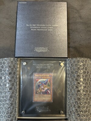 SDCC 2024 Yu-Gi-Oh Dark Magician Girl Stainless Steel Card Tcg Brand New Sealed-image