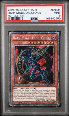2024 YU-GI-OH! RA03-QUARTER CENTURY BONANZA 1ST ED DARK MAGICIAN OF CHAOS PSA 9-image