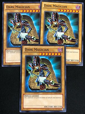 YUGIOH DARK MAGICIAN YSYR-EN001 COMMON X3 (NM)-image