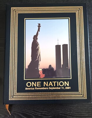Easton Press ONE NATION America Remembers September 11, 2001 9/11 WTC HC leather-image
