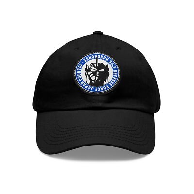 Japan Godzilla Mechagodzilla JXSDF UNGCC G Force Dad Hat - Leather Patch-image