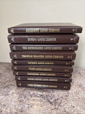 The Louis L'Amour Collection Hardcover Books Lot of 9 Bantam Leatherette-image