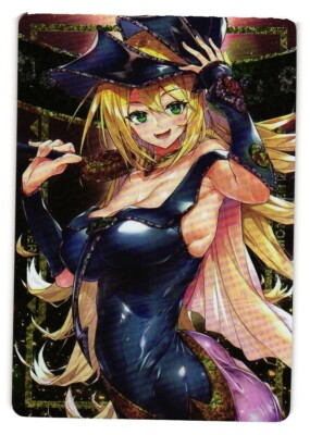 DARK BLACK MAGICIAN GIRL YU-GI-OH Holo CCG Anime Custom collectible Card-image