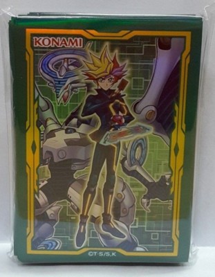 Konami Japan YU-GI-OH! LINK VRAINS Playmaker Card Sleeves 60Pcs 63mm x90mm -image