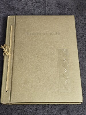 Leaves Of Gold Anthology Of Prayers Leather Bound Gilded Edges Bible Book 1948-image