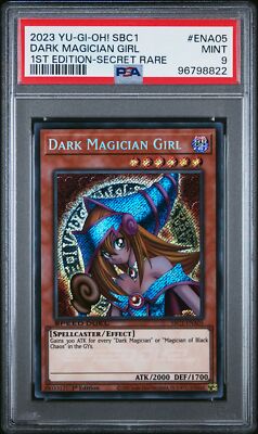 2023 YU-GI-OH! SBC1-SPEED DUEL STREETS OF BATTLE CITY DARK MAGICIAN GIRL PSA 9-image