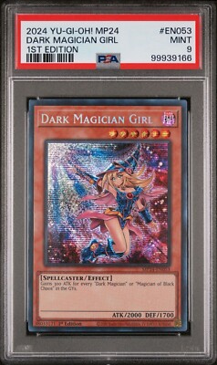 PSA 9 MINT Dark Magician Girl MP24-EN053 1st Ed Yu-Gi-Oh! Alt Art Prismatic-image