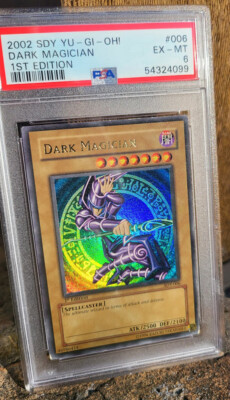 DARK MAGICIAN 1st Edition SDY-006 English Ultra Rare PSA 6 EX-MT 2002 Yu-Gi-Oh! -image
