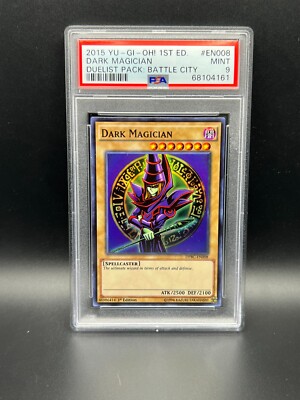 Yugioh PSA 9 MINT Dark Magician DPBC-En008 Super Rare 1st Edition 2015 S#4161-image