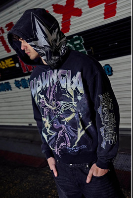 (SOLD OUT) YOUNGLA5008 -YU-GI-OH! HOODIE SWEATSHIRT DARK MAGICIAN - XXL- IN HAND-image