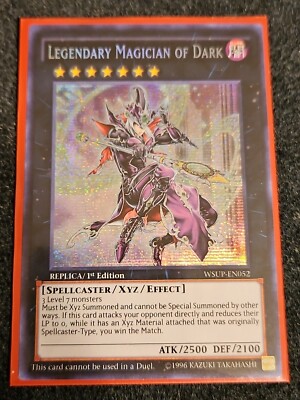 Yugioh - Legendary Magician of Dark WSUP-EN052 Secret Rare 1st Edition NM-image