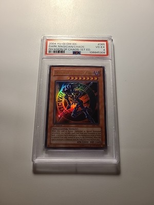 *YUGIOH* DARK MAGICIAN OF CHAOS IOC-065 1ST EDITION ULTRA RARE PSA 4-image