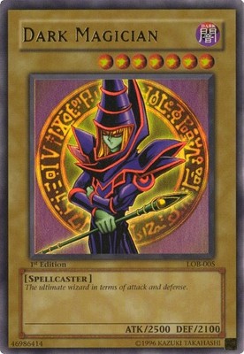 Dark Magician LOB-005 - Ultra Rare - Lightly Played Unlimited YuGiOh! TCG-image