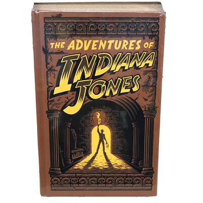 ❤️THE ADVENTURES of INDIANA JONES 3 Novels Hardcover Bonded Leather BRAND NEW-image