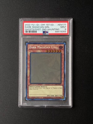 PSA 9 YU-GI-Oh! Ghosts From the Past: 2 EN177 Dark Magician Girl 1st Edition-image