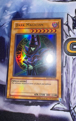 Yugioh Dark Magician RP01-EN003 Original 1996 Retro Pack Ultra Rare Holo Bleed-image