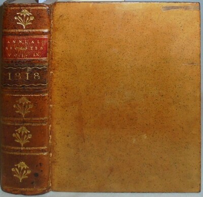 1818 -SEMINOLE INDIAN WAR/JAMES MONROE/JOHN ADAMS-Annual Register Leather Book-image