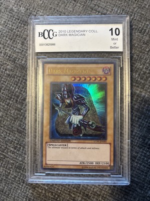 2010 Yugioh Dark Magician LC01-EN005 LEGENDARY COLLECTION  BCCG 10 Mint-image