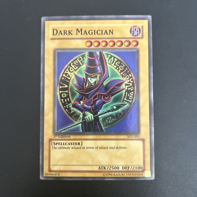 Yugioh Dark Magician Card 1st Edition Foil/Holo SYE-001 NM/LP-image