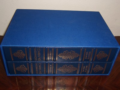 Easton Press LEONARDO DA VINCI: THE NOTEBOOKS 2 vols - Deluxe Limited Edition-image