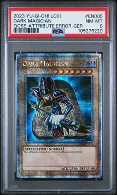 2023 YU-GI-OH! LC01-LEGEND COLL: 25TH ANV ED #EN005 DARK MAGICIAN PSA 8-image
