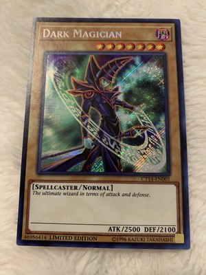 🔥 YUGIOH • DARK MAGICIAN • SECRET RARE • Ct14-EN001 • LIMITED EDITION • NM 🔥-image