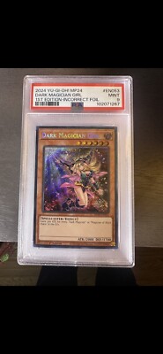 *ERROR FOIL* Dark Magician Girl MP24-EN053 PSA 9 MINT-image