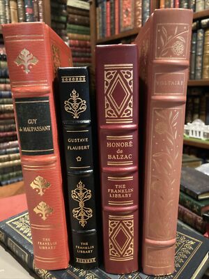 Franklin Library: FOUR FRENCH NOVELISTS: VOLTAIRE: BLAZAC: MAUPASSANT: FLAUBERT-image