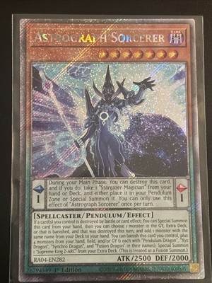 Astrograph Sorcerer (Platinum Secret Rare) RA04-EN282 Quarter Century...-image