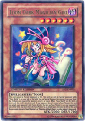 Moderately Played Toon Dark Magician Girl - JUMP-EN010 - Ultra Rare - Limited Ed-image