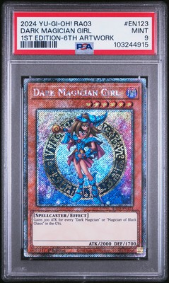 2024 YU-GI-OH! RA03-QUARTER CENTURY BONANZA #EN123 DARK MAGICIAN GIRL PSA 9-image
