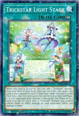 Near Mint x 1 Trickstar Light Stage - SP18-EN040 - Starfoil Rare - 1st Edition S-image