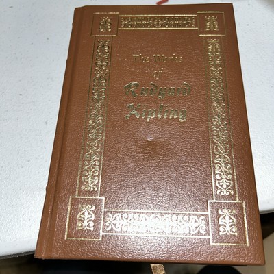 THE WORKS OF RUDYARD KIPLING 1st Ed Leather JUNGLE BOOK 1 & 2, Kim, Just So Stor-image