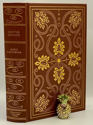 1958 ICL DOCTOR ZHIVAGO Collectors Russian Literature VINTAGE Edition 24K GOLD-image