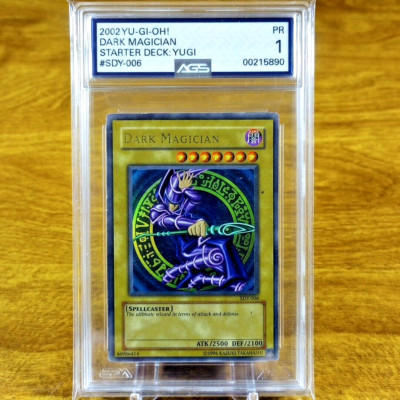 Yu-Gi-Oh! Starter Deck Yugi Dark Magician SDY-006 AGS PR 1 Ultra Rare 2002-image