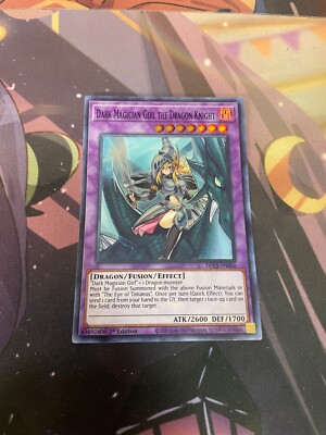 YUGIOH - DARK MAGICIAN GIRL THE DRAGON KNIGHT - DLCS - PURPLE - 1ST ED NM ULTRA-image