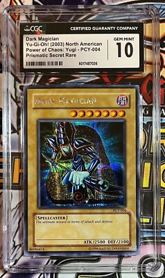 Yu-Gi-Oh! Dark Magician PCY-004 Limited Edition Secret Rare - CGC 10 Gem Mint-image