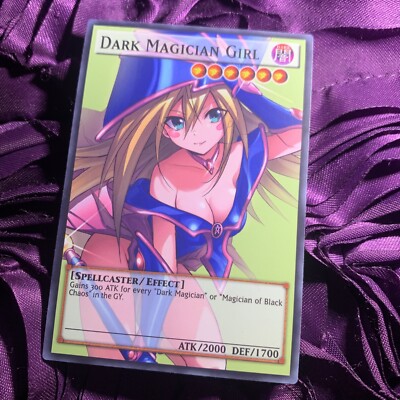 DARK MAGICIAN GIRL YU-GI-OH! GODDESS STORY Anime Girl Waifu Card Green-image