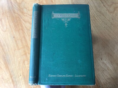 1876 Poetical Works ALFRED TENNYSON Book ILLUSTRATED Harper's Complete Edition-image