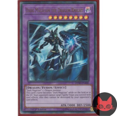 Yugioh Dark Magician the Dragon Knight LEDD-ENA00 Ultra Rare 1st Edition LP-image