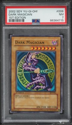 2002 Yu-Gi-Oh! Dark Magician SDY-006 Ultra Rare PSA 7 1st Edition English #2-image