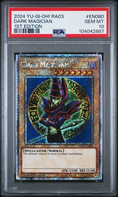 2024 YU-GI-OH! RA03-QUARTER CENTURY BONANZA 1ST ED #EN080 DARK MAGICIAN PSA 10-image