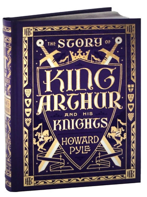❤️THE STORY OF KING ARTHUR and  HIS KNIGHTS  Leatherbound Book NEW-image