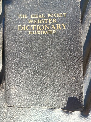 Ideal Pocket Webster Dictionary copyright 1942, vintage collectible-image