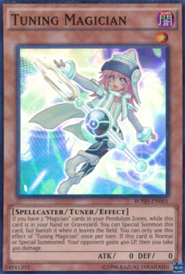 Yugioh! LP Tuning Magician - BOSH-EN001 - Super Rare - Unlimited Edition Lightly-image