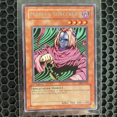 2002 Yugioh 1st Edition Masked Sorcerer (MRD) NM-image