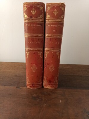 Washington Irving Biography & Collected Letters 1886 And Life Of Washington -image