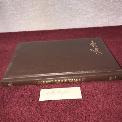 Vintage Louis LAmour Leather Bound Book ~ Sackett-image
