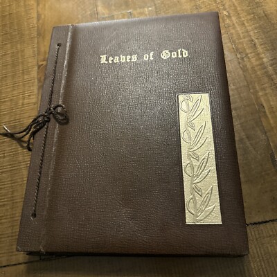 Vintage Leaves of Gold, An Anthology of Prayers Memorable Phrases 1948 HC-image